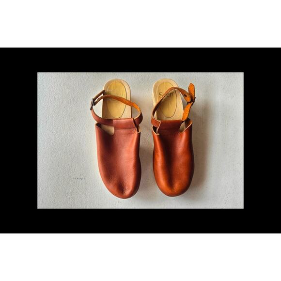Sven brown leather womens clogs 43 11.5 12 - Picture 9 of 10